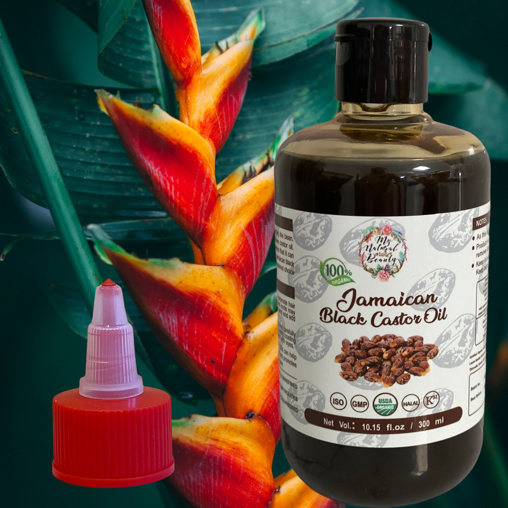 100% Pure Organic Jamaican Black Castor Oil with applicator lid (300 ML) 