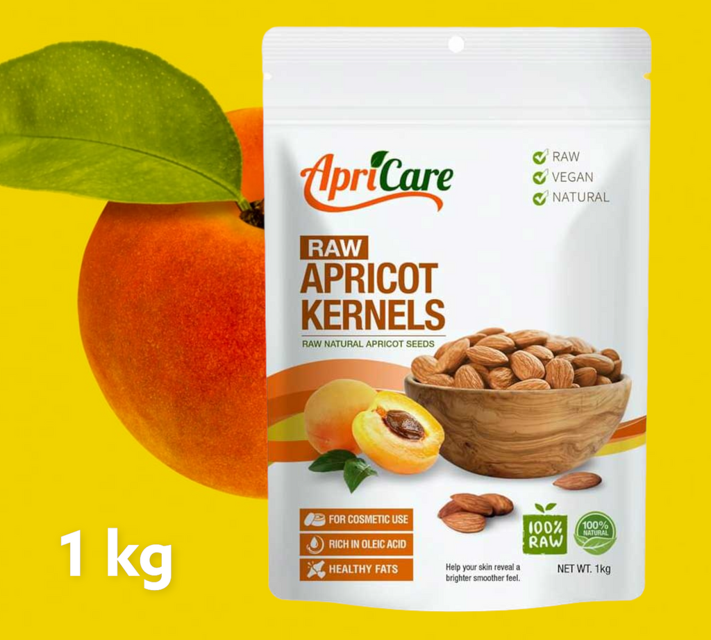 APRICARE Apricot Kernels Raw - 1kg Raw Natural Apricot Seeds free shipping over $60.00 Australia wide