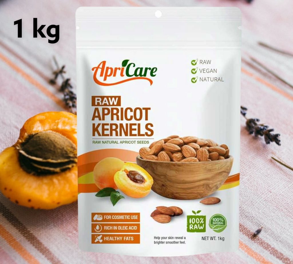  Apricare Raw Apricot Kernels are natural, vegan friendly and 100% raw. Apricare 100% all natural apricot kernels originate from wild apricot trees. The apricots are gently harvested by hand, then the kernels are carefully removed and slowly and gently air dried. Apricare have been supplying Australia with apricot kernels since 2001, so you know you can buy this product with confidence.