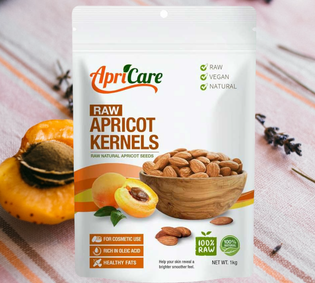  Apricare Raw Apricot Kernels are natural, vegan friendly and 100% raw. Apricare 100% all natural apricot kernels originate from wild apricot trees. The apricots are gently harvested by hand, then the kernels are carefully removed and slowly and gently air dried. Apricare have been supplying Australia with apricot kernels since 2001, so you know you can buy this product with confidence.