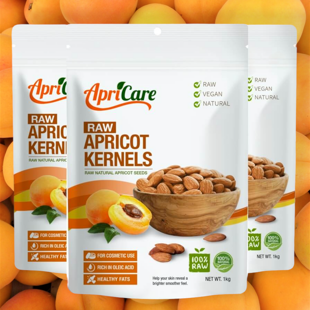 APRICARE Apricot Kernels Raw 3kg bulk buy