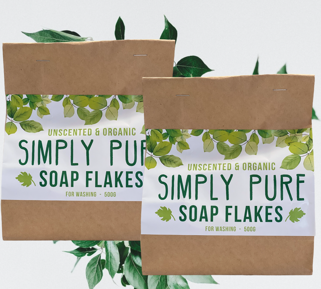 Simply Pure Washing Powder  UNSCENTED & ORGANIC SIMPLY PURE SOAP FLAKES FOR WASHING   1kg  