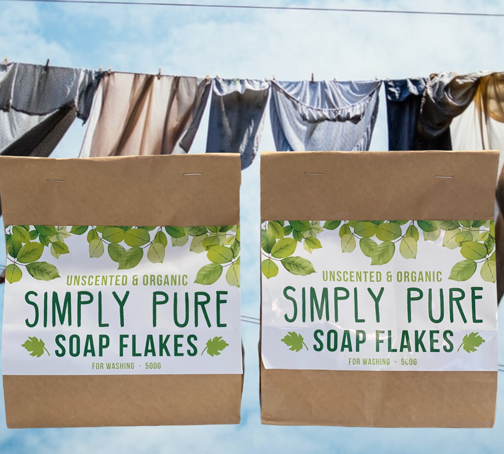 Simply Pure Washing Powder  UNSCENTED & ORGANIC SIMPLY PURE SOAP FLAKES FOR WASHING