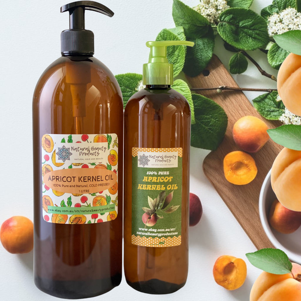 100% Pure Apricot Kernel Oil  COLD PRESSED     AVAILABLE SIZES:      Please choose the size you wish to order from the menu.     500ml bottle  500ml bottle with pump  1 Litre bottle   1 Litre bottle with pump  2x 1 Litre bottles   2x 1 Litre bottles with pumps