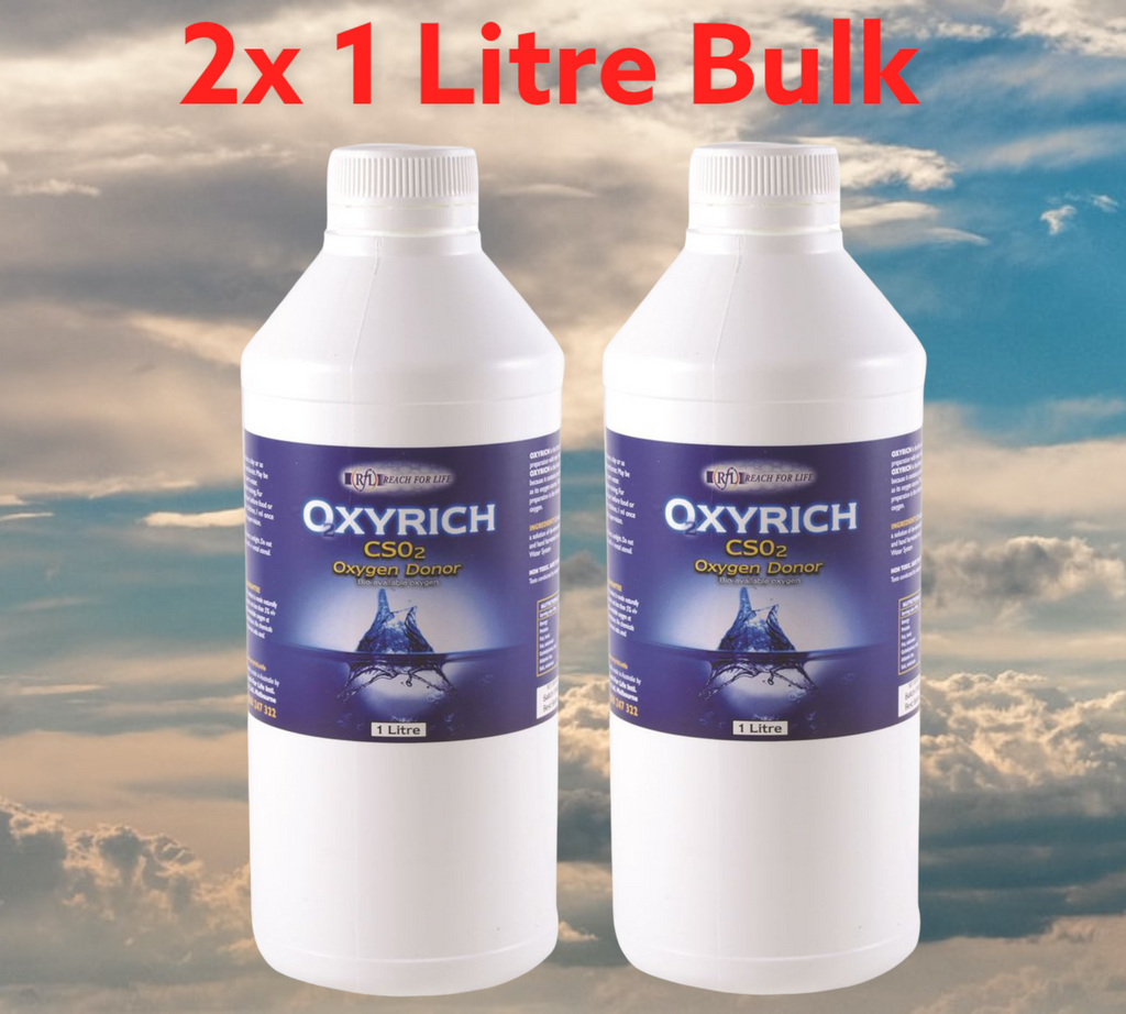 Reach For Life Oxyrich Bulk 2x 1L Concentrated Liquid Oxygen Supplement  THIS PRODUCT QUALIFIES FOR FREE SHIPPING AUSTRALIA WIDE  Product Information (written by the manufacturer, Reach for Life Health) For better health, try Oxyrich supplements, which help boost the body’s Oxygen levels.   