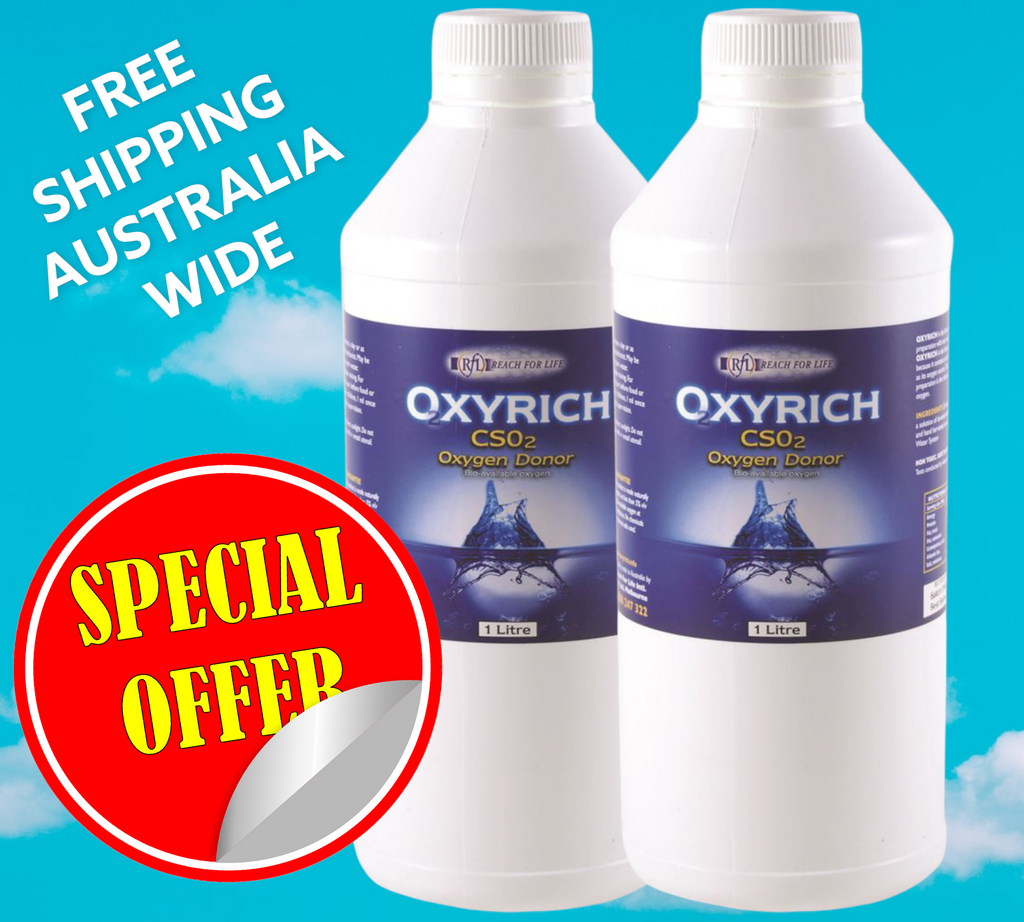  Bulk 2 litres Oxyrich Concentrated Liquid Oxygen Supplement. Free shipping