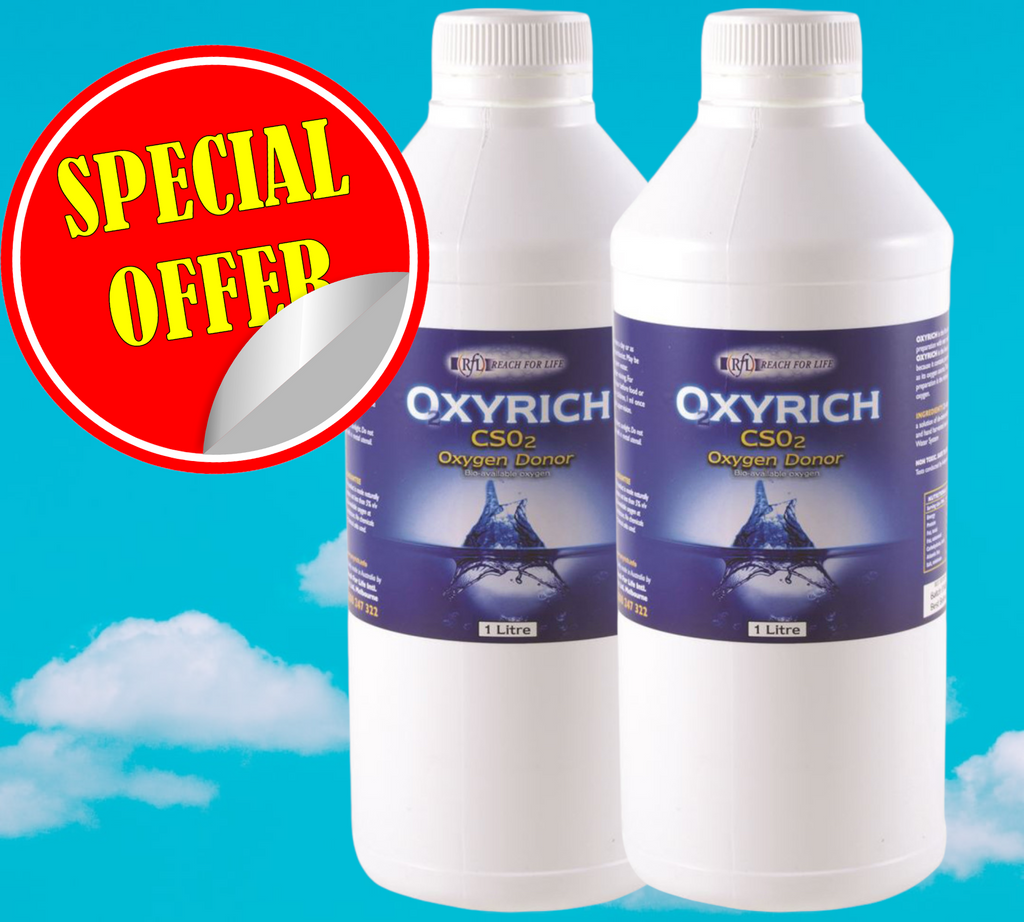  Bulk 2 litres Oxyrich Concentrated Liquid Oxygen Supplement. Free shipping