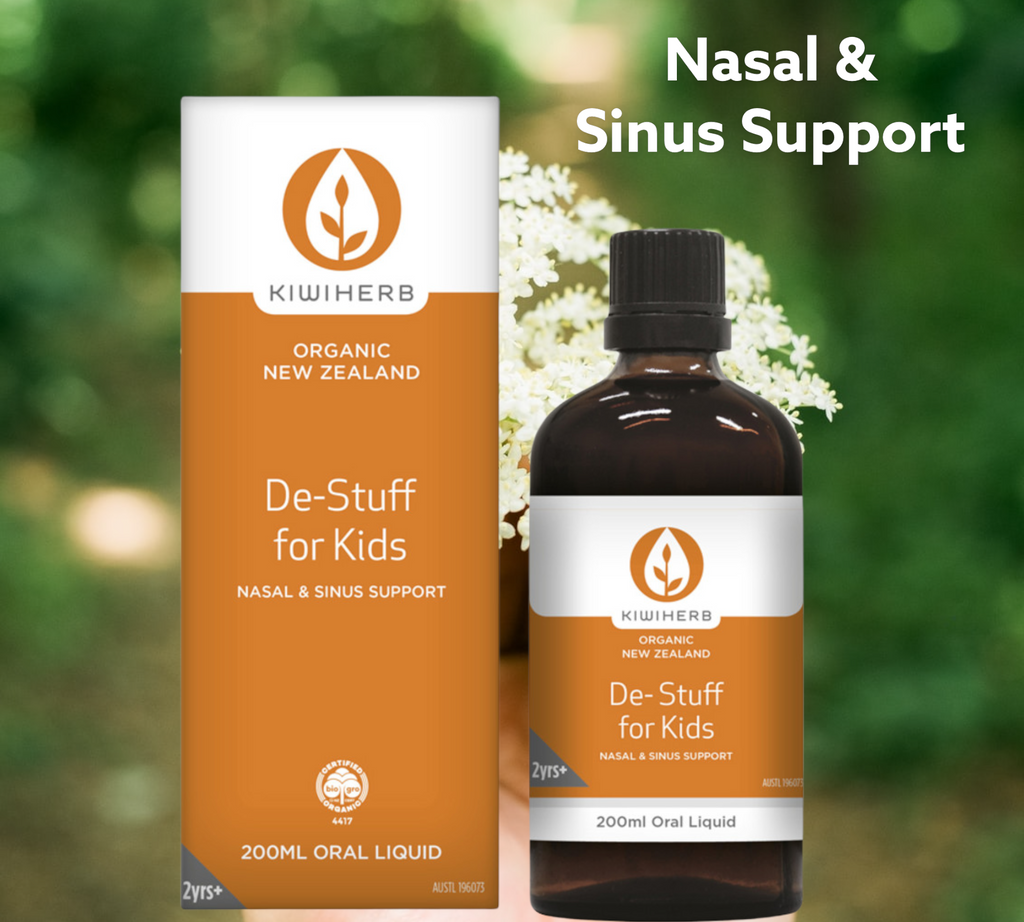 Kiwiherb De-Stuff For Kids- Nasal and Sinus Support- 200ml Buy Online Australia. On sale. My Natural Beauty