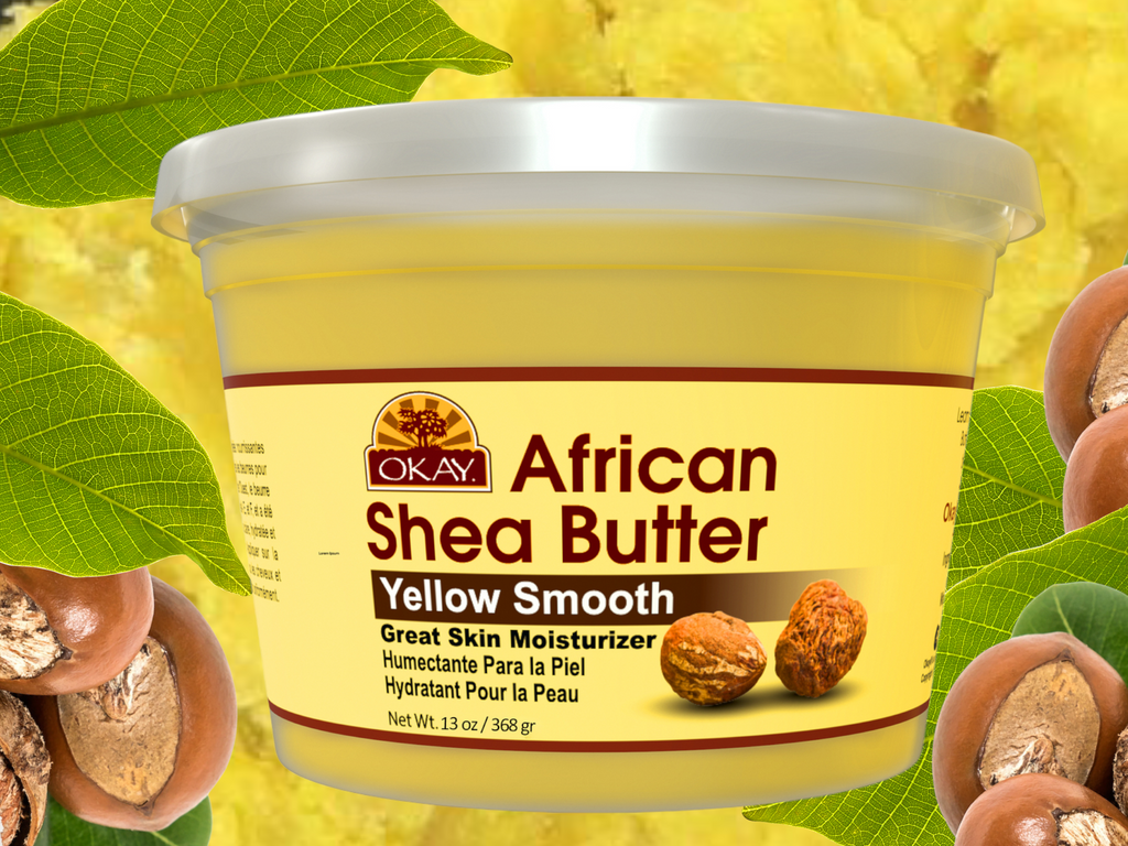 Buy raw Yellow Shea Butter Australia African Shea Butter has unparalleled nourishing properties and is one of the most sought after butters for skin and hair. Originating in West Africa, Okay® African shea butter is rich in vitamins A, E, and F, and has been used for centuries to keep skin clear, moisturized and overall healthy.