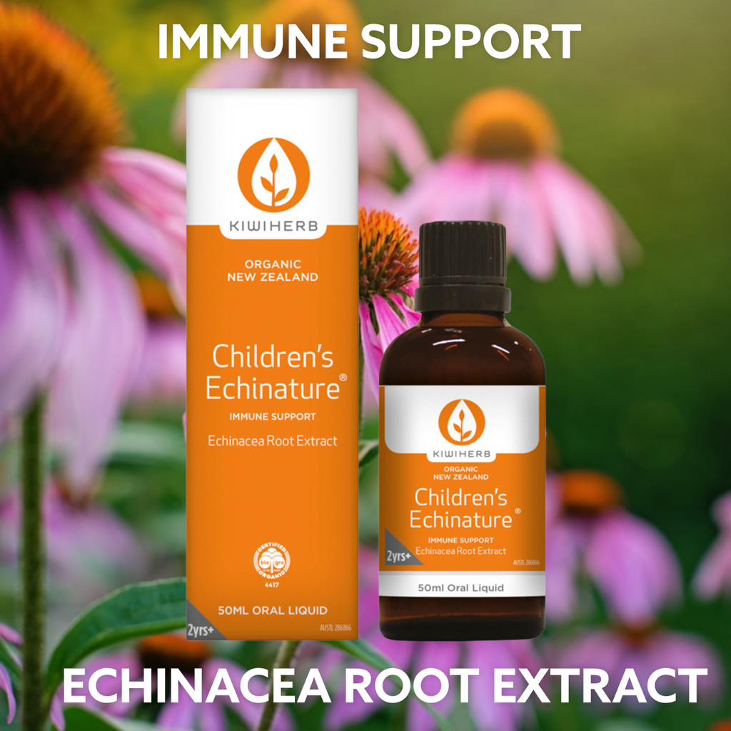 Kiwiherb Children's Echinature Oral Liquid 50ml  IMMUNE SUPPORT- ECHINACEA ROOT EXTRACT        FREE SHIPPING AUSTRALIA WIDE FOR ALL ORDERS OVER $60.00