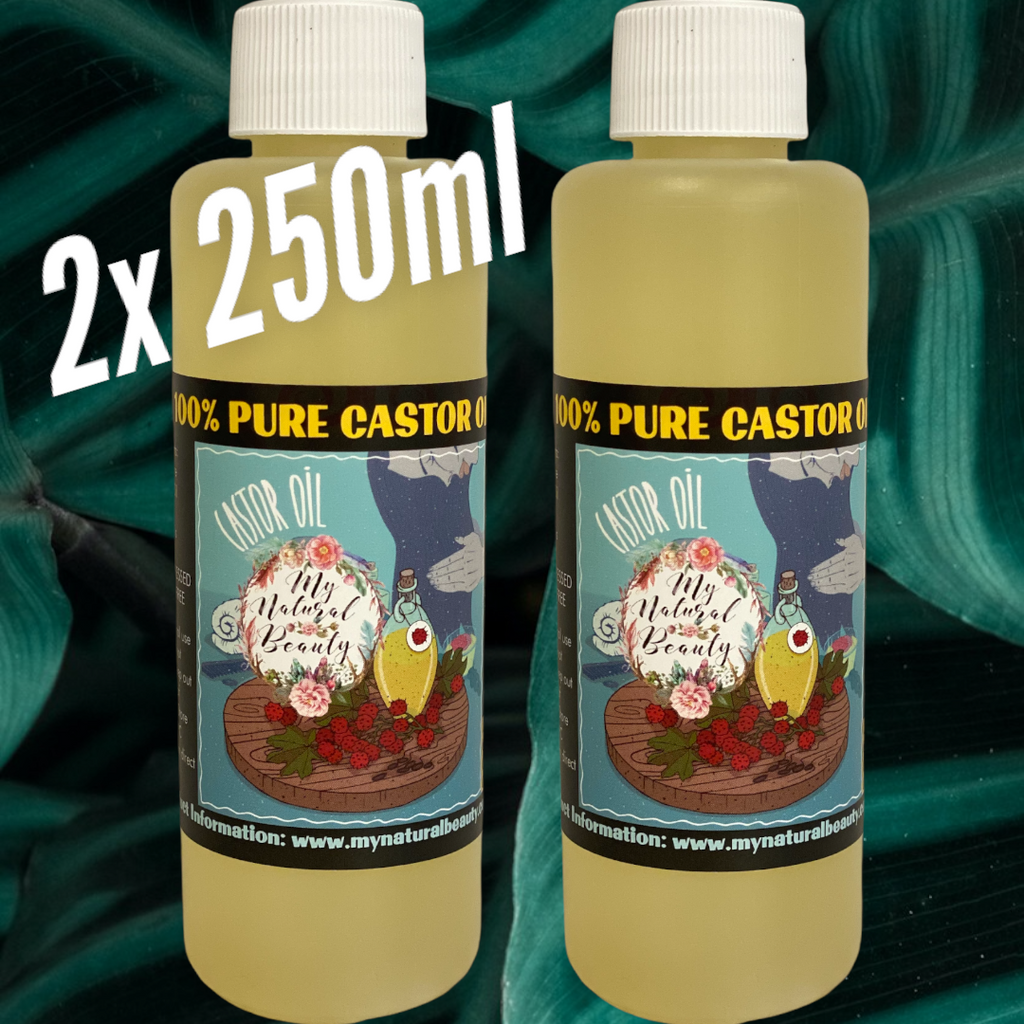 100% Pure Castor Oil- 2x 250ml Bottles     FREE SHIPPING FOR ALL ORDERS OVER $60.00 AUSTRALIA WIDE     COLD PRESSED- 100% Pure and Natural- Hexane Free-FIRST SPECIAL GRADE      