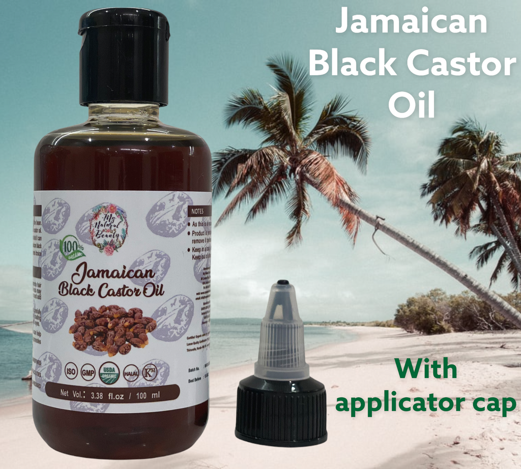 100% Pure Organic Jamaican Black Castor Oil with applicator lid (100 ML)