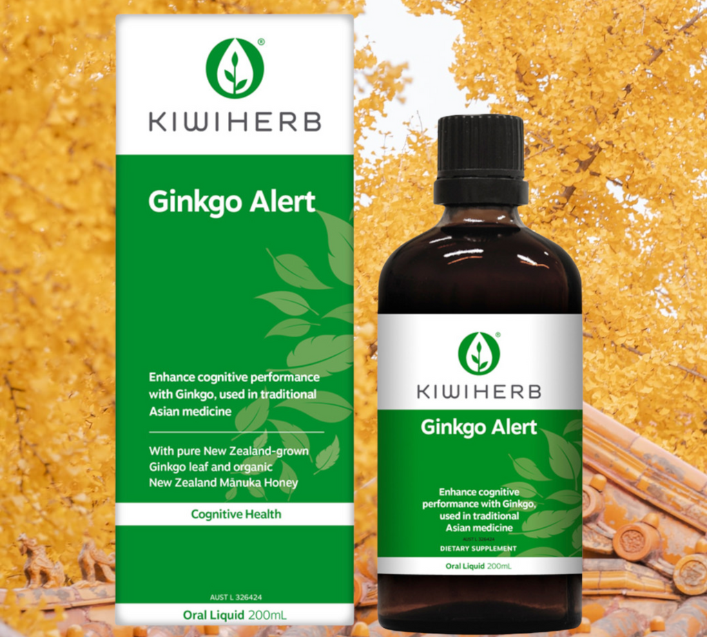 Kiwiherb Ginkgo Alert 200ml. Buy online Australia