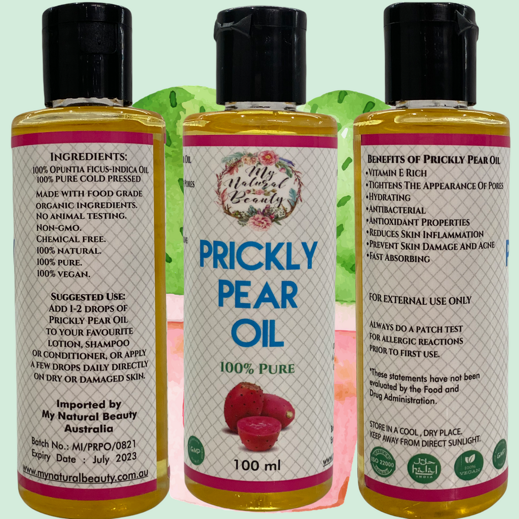 A couple of drops of Prickly Pear oil can be used on dry, frizzy, split or damaged hair. Rub a couple of drops in your hands and lightly distribute the oil through your hair. Depending on your hair type this could be left in as a nourishing finishing oil, or shampooed out after your desired amount of time.. Prickly Pear Suggested use.