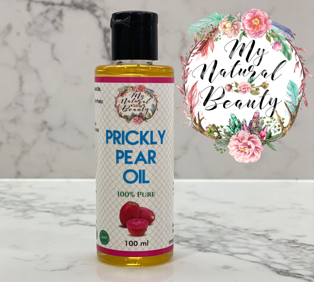 Prickly Pear Oil – 100ml    100% Pure, Cold-Pressed and Organic  100% Pure Authentic Opuntia Ficus Indica Seed Oil from Morocco Authentic, Pure Prickly Pear Seed Oil from the original source.   INGREDIENT: 100% Pure Opuntia Ficus-Indica oil (100% Pure Prickly Pear Seed Oil)