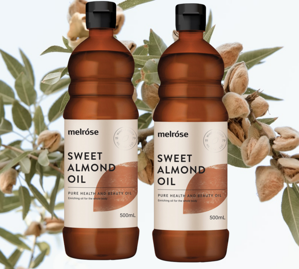 Melrose Sweet Almond Oil is pressed from seeds of the almond tree - Prunus amygdalus dulcis, which are of the sweet variety, the very same as the ones you eat. Almonds are naturally rich in vitamin E, a fat-soluble vitamin that acts as an antioxidant both within your body and on your skin. Melrose Sweet Almond Oil can also be used as a carrier oil and for massage. It is light in colour and has a very mild nutty flavour.