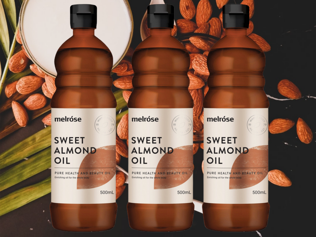 Melrose Sweet Almond Oil is pressed from seeds of the almond tree - Prunus amygdalus dulcis, which are of the sweet variety, the very same as the ones you eat. Almonds are naturally rich in vitamin E, a fat-soluble vitamin that acts as an antioxidant both within your body and on your skin. Melrose Sweet Almond Oil can also be used as a carrier oil and for massage. It is light in colour and has a very mild nutty flavour.