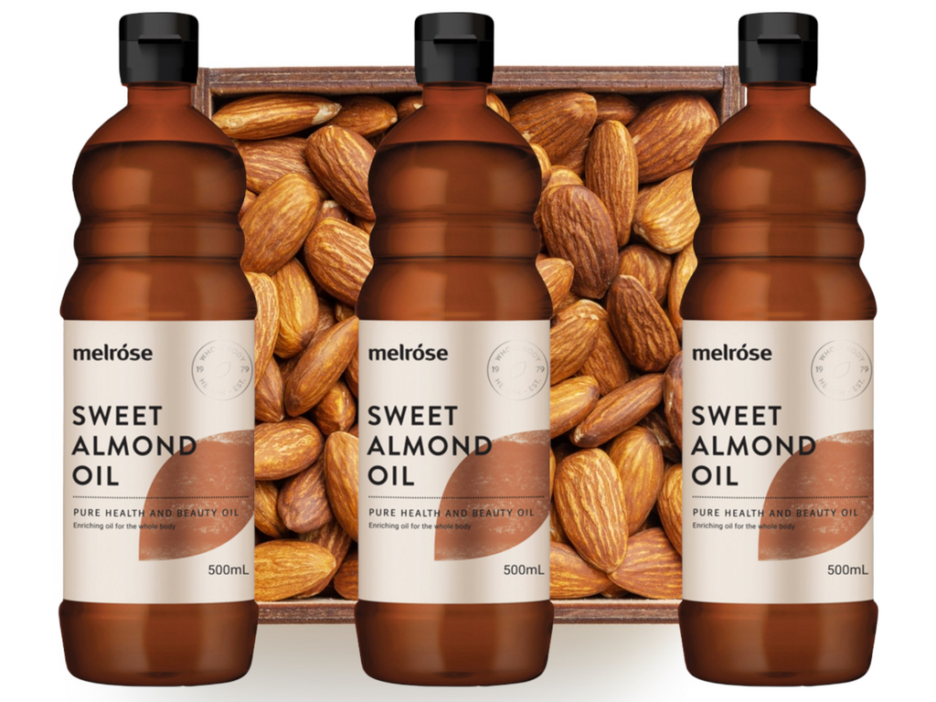 Melrose Sweet Almond Oil is pressed from seeds of the almond tree - Prunus amygdalus dulcis, which are of the sweet variety, the very same as the ones you eat. Almonds are naturally rich in vitamin E, a fat-soluble vitamin that acts as an antioxidant both within your body and on your skin. Melrose Sweet Almond Oil can also be used as a carrier oil and for massage. It is light in colour and has a very mild nutty flavour.