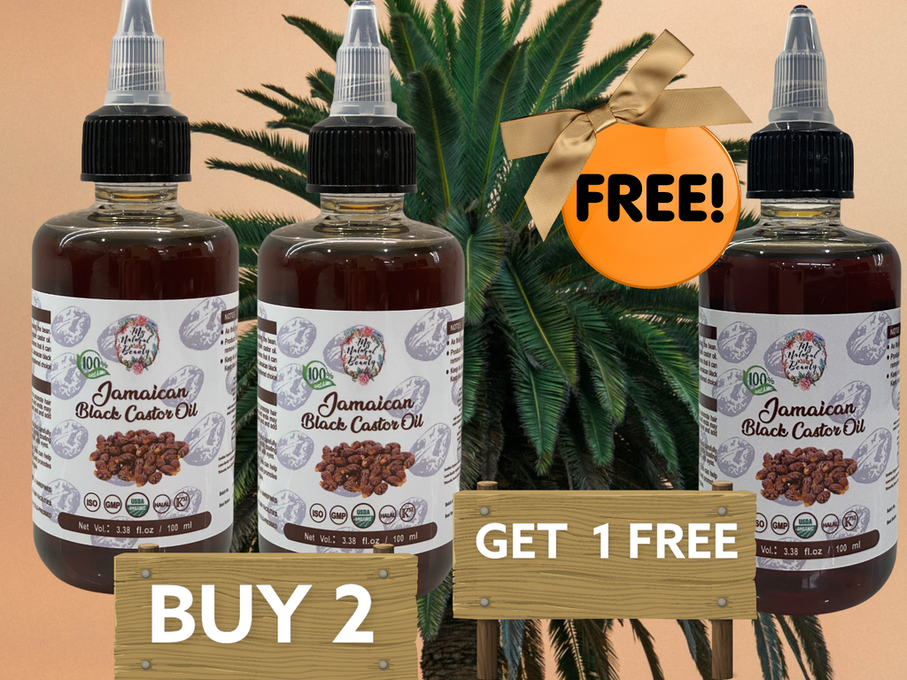 100% Pure Organic Jamaican Black Castor Oil 100ml with applicator lid - BUY 2 GET 1 FREE     This amazing offer is for 100ml Jamaican Black Castor Oil bottles with applicator caps. You are paying for two and getting one free! This buy 2 get 1 free offer is valid on this product only. Simply add this to your cart and you will receive 3x 100ml bottles for the price of two as well as Free Shipping Australia Wide. 