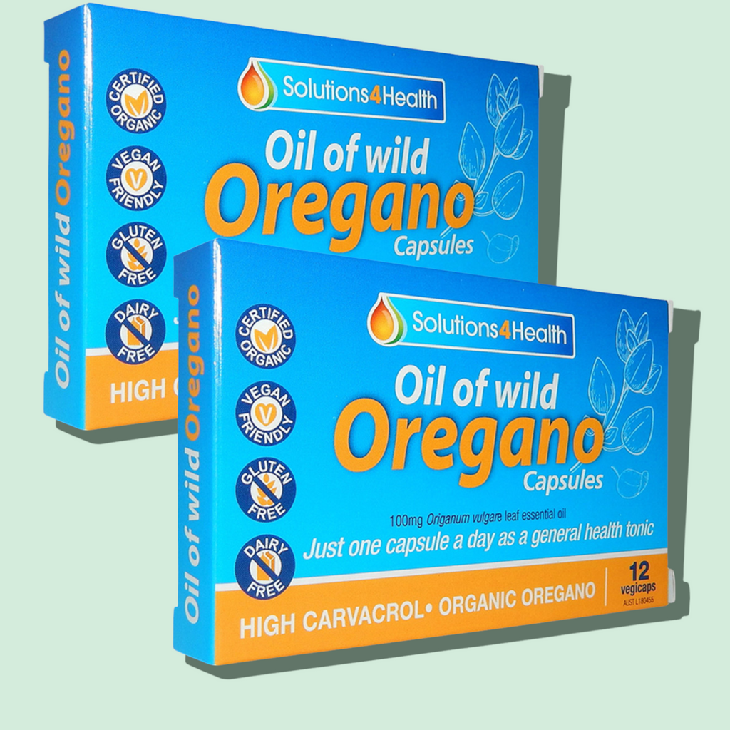 Oil Of Wild Oregano -VegeCaps 24 capsules (2x 12 travel packs) Solutions4Health