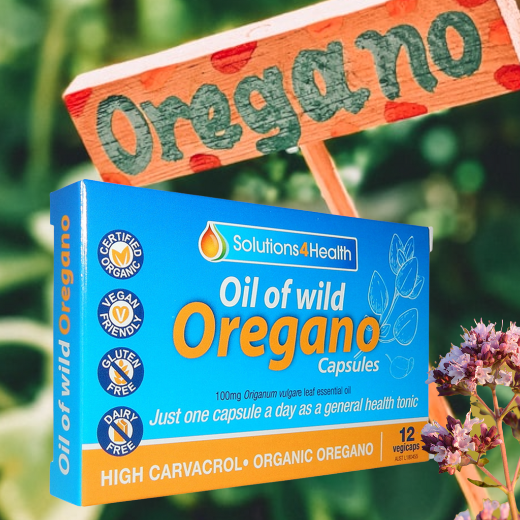 What does Solutions4Health Oil of Wild Oregano contain?   A: Solutions4Health Oil of Wild Oregano contains ECOCERT Certified Organic Wild Oregano (Origanum Vulgare) appropriately blended with Certified Extra Virgin Olive Oil in a ratio of 1:4 respectively. Making it convenient for internal and/or external use.