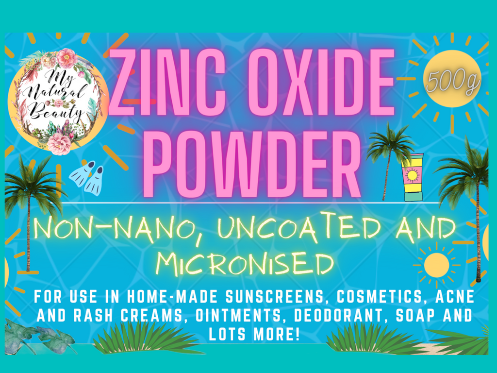 INGREDIENTS: ZINC OXIDE POWDER (non-nano, uncoated and micronised). Particle size is approximately 4.83 sqm/g as measured by the surface. Cosmetic Grade.