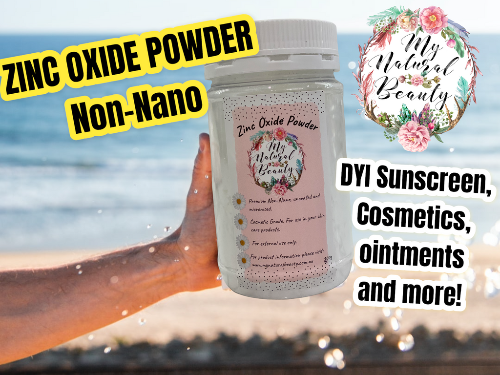Buy Online Australia ZINC OXIDE POWDER- 200g jar   NON-NANO, UNCOATED AND MICRONISED.      COSMETIC GRADE- For external use only. For use in home-made sunscreens, cosmetics, acne and rash creams, ointments, deodorant, soap and lots more!