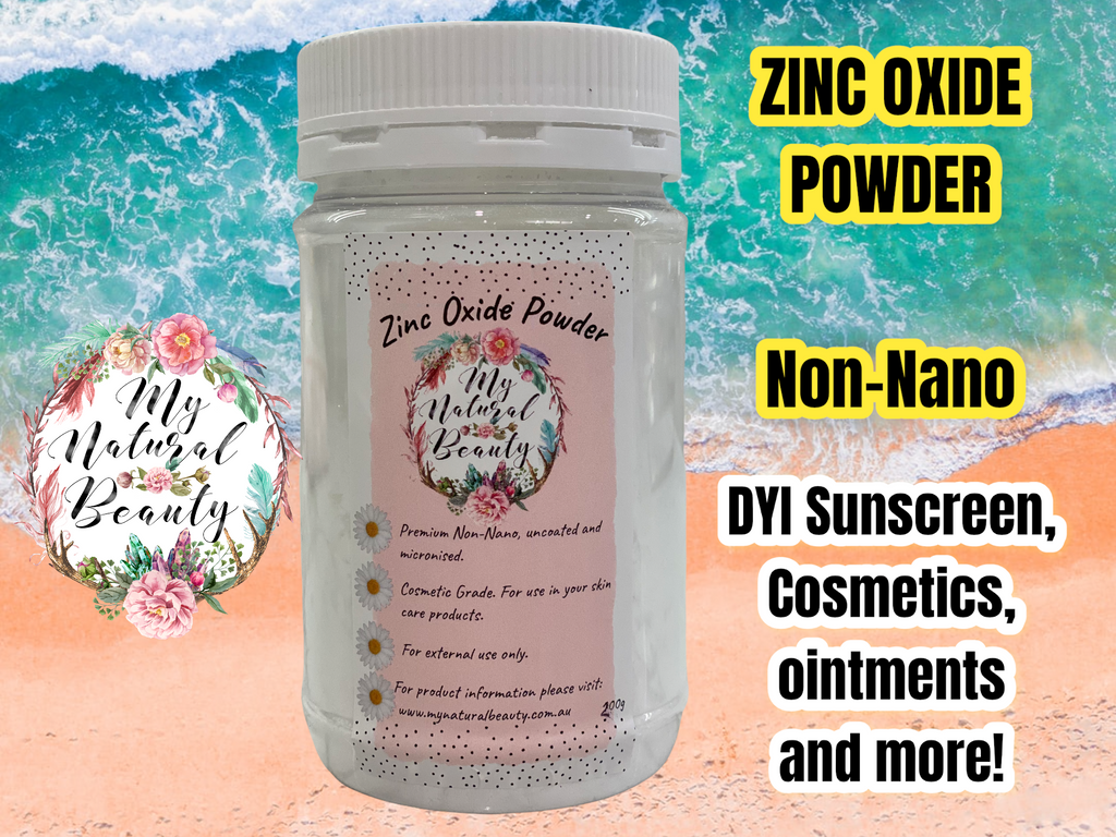 Buy Online Australia ZINC OXIDE POWDER- 200g jar   NON-NANO, UNCOATED AND MICRONISED.      COSMETIC GRADE- For external use only. For use in home-made sunscreens, cosmetics, acne and rash creams, ointments, deodorant, soap and lots more!