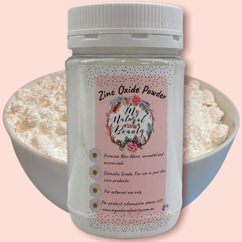 Buy Online Australia ZINC OXIDE POWDER- 200g jar   NON-NANO, UNCOATED AND MICRONISED.      COSMETIC GRADE- For external use only. For use in home-made sunscreens, cosmetics, acne and rash creams, ointments, deodorant, soap and lots more!