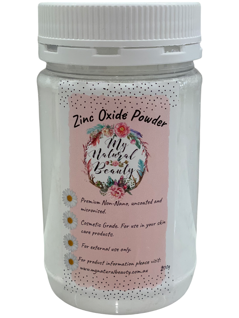 USES AND BENEFITS OF ZINC OXIDE POWDER     Zinc oxide powder is a fine white-coloured powder that is great for use as an effective sunscreen. This product is cosmetic grade and perfect for use in your skin care products.  Zinc oxide is a natural mineral which provides safe and effective protection against UV rays. 