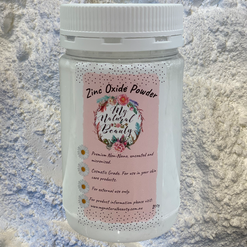 USES AND BENEFITS OF ZINC OXIDE POWDER     Zinc oxide powder is a fine white-coloured powder that is great for use as an effective sunscreen. This product is cosmetic grade and perfect for use in your skin care products.  Zinc oxide is a natural mineral which provides safe and effective protection against UV rays. 