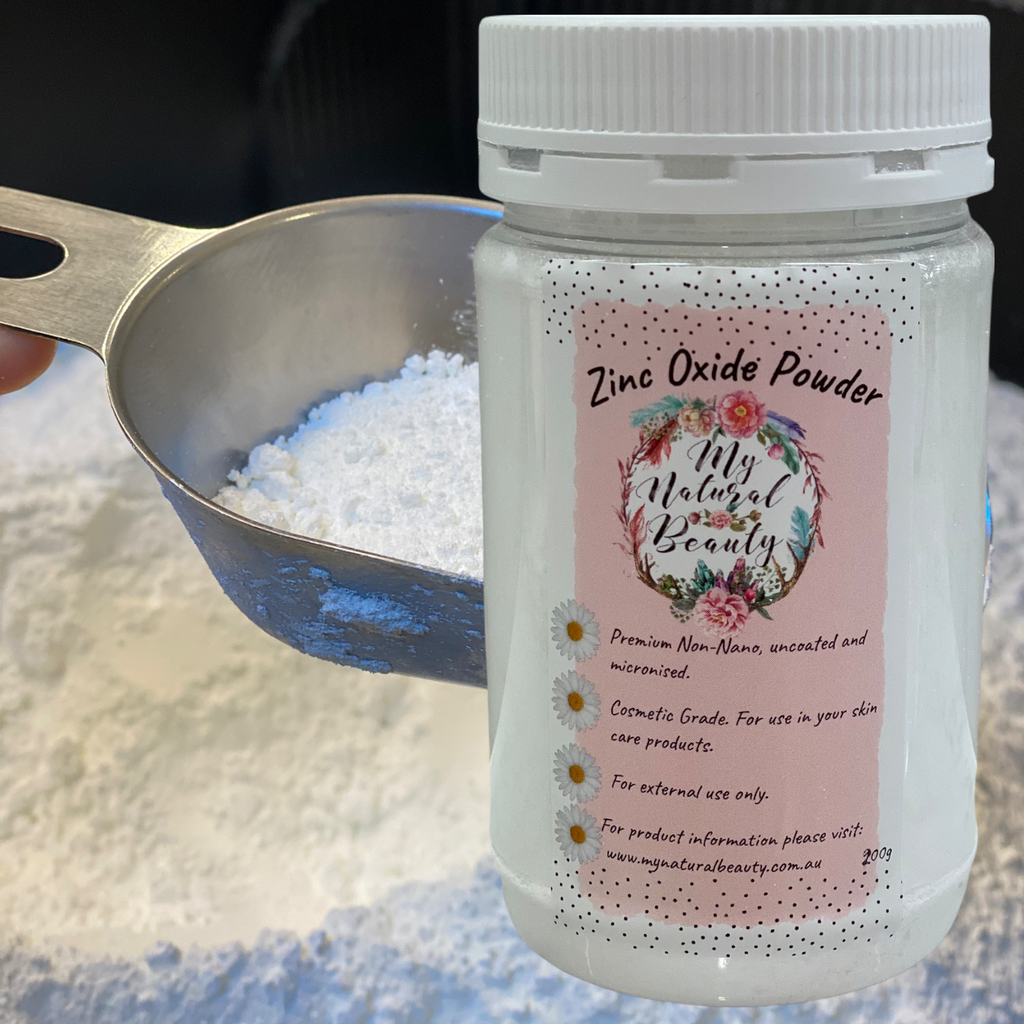 USES AND BENEFITS OF ZINC OXIDE POWDER     Zinc oxide powder is a fine white-coloured powder that is great for use as an effective sunscreen. This product is cosmetic grade and perfect for use in your skin care products.  Zinc oxide is a natural mineral which provides safe and effective protection against UV rays. 