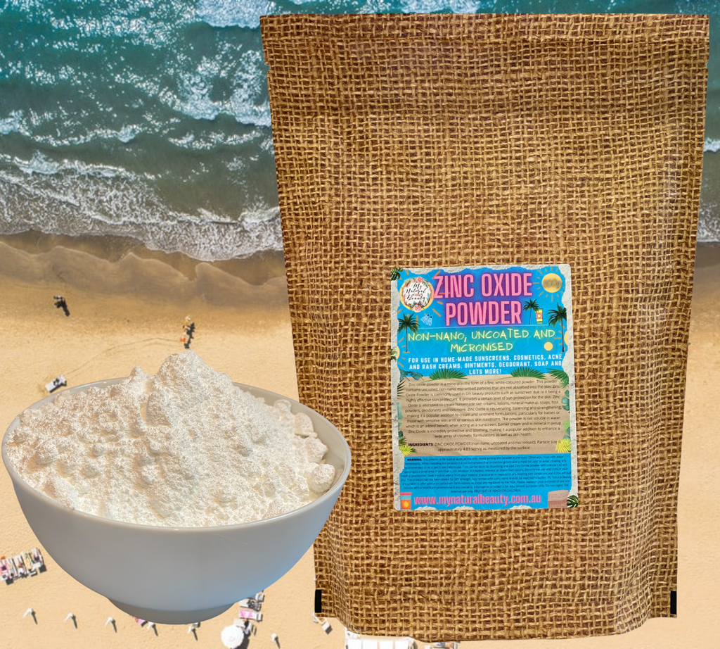 ZINC OXIDE POWDER NON-NANO, UNCOATED AND MICRONISED  For use in home-made sunscreens, cosmetics, acne and rash creams, ointments, deodorant, soap and lots more!  USES AND BENEFITS OF ZINC OXIDE POWDER