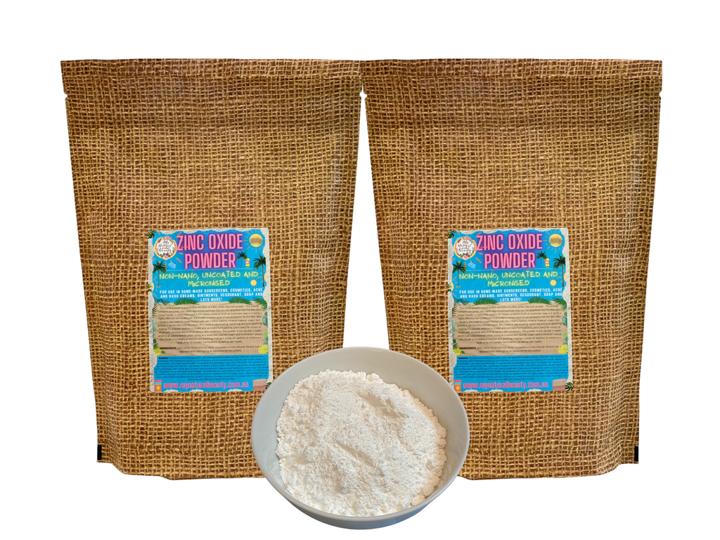  Buy Bulk Zinc Oxide Powder Australia. ZINC OXIDE POWDER- 1kg (2 x 500g ) NON-NANO, UNCOATED AND MICRONISED.    BULK 1kg. In 2 x 500g resealable pouches.      COSMETIC GRADE- For external use only. For use in home-made sunscreens, cosmetics, acne and rash creams, ointments, deodorant, soap and lots more!