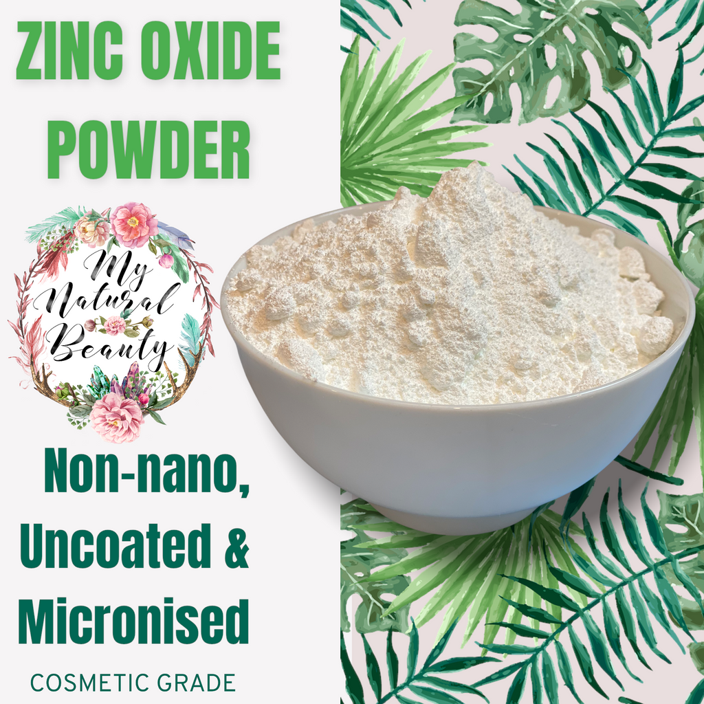 Buy Zinc Oxide online Australia. DYI beauty ingredient. DYI home made sunscreen, creams, nappy cream, rash cream. My Natural Beauty Australia. Natural clean beauty. Natural cosmetic ingredients.