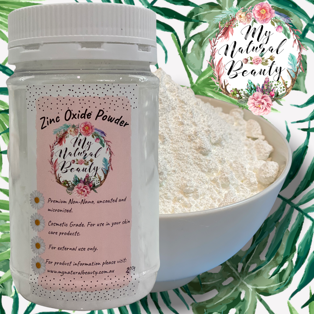  ZINC OXIDE POWDER NON-NANO, UNCOATED AND MICRONISED    Size options to choose from:   200g jar  500g in resealable pouch  1kg (comes in 2x 500g resealable pouches)