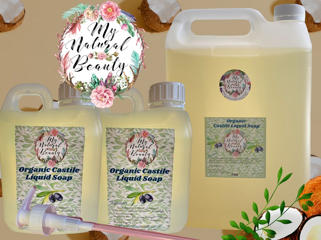 Ingredients:    Aqua, Potassium Oleate, Potassium Cocoate**, Potassium Olivate***, Glycerine, Potassium Citrate. All derived from oils of organic origin. **Derived from Fair Trade Coconut Oil. ***Australian sourced Organic Olive Oil.   This surfactant free, creamy yellow, natural liquid soap base made using organic vegetable oils. It contains no SLS, SLES or Parabens. 