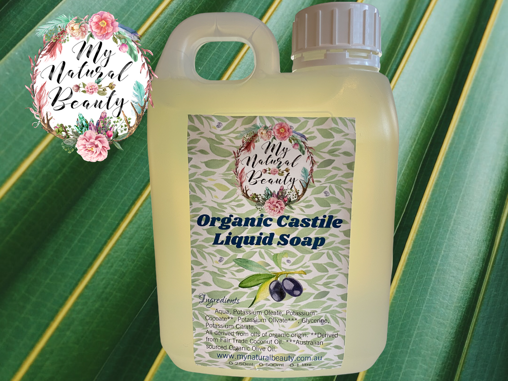 1 Litre premium Australian Organic Castile Soap