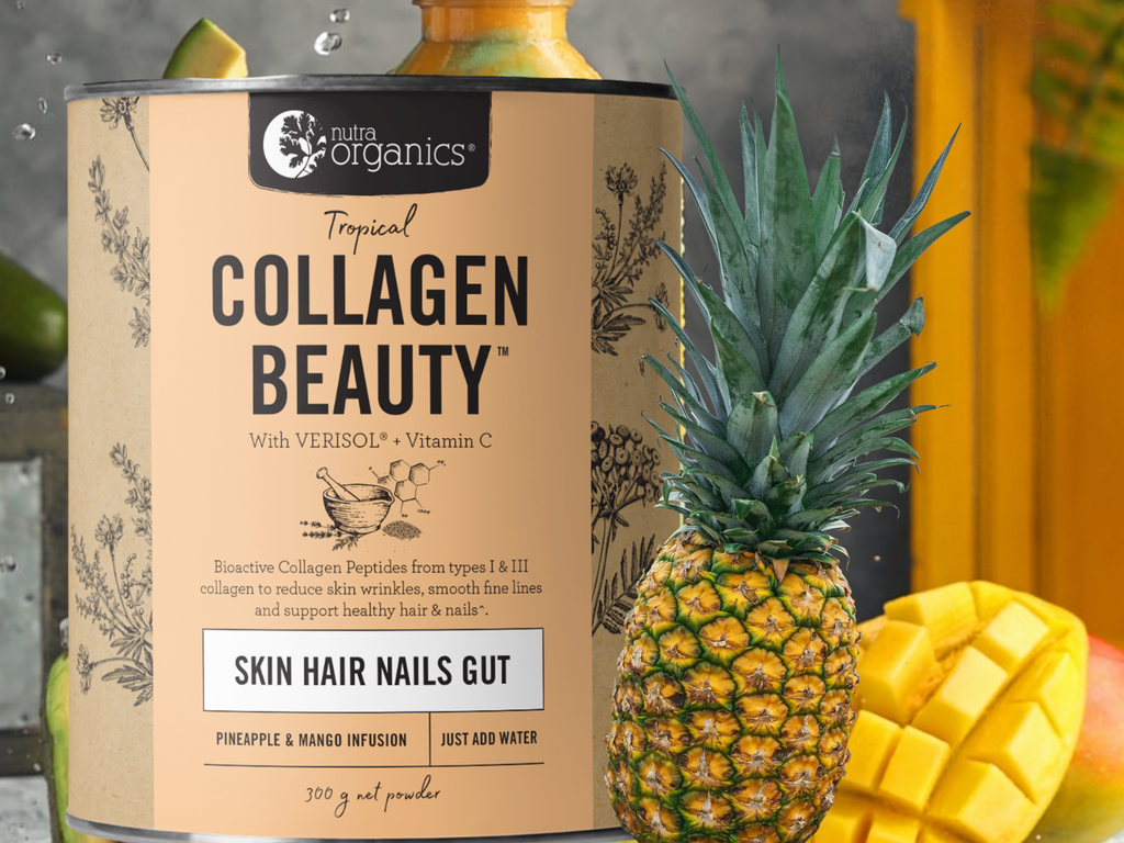 Bioactive Collagen Peptides from types I & III collagen to reduce skin wrinkles, increase skin hydration and elasticity, and support healthy hair & nails^.