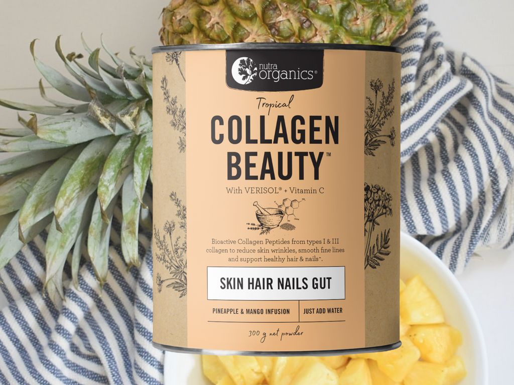 With VERISOL® Bioactive Collagen Peptides, vitamin C and zinc, Collagen Beauty™ tropical is filled with premium ingredients to increase skin hydration and improve moisture levels, support skin elasticity and reduce wrinkles and fine lines