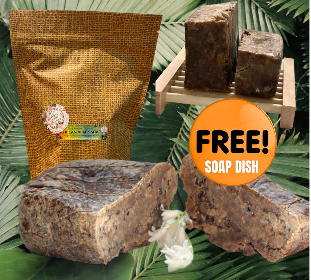 African Black soap should not be stored sitting in water as it will dissolve and not last as long. It is recommended you cut bars as you need them from the 1 pound block. Then the bar that you are using should be stored after use own the wooden soap dish as the grates help to allow the soap to dry between use.