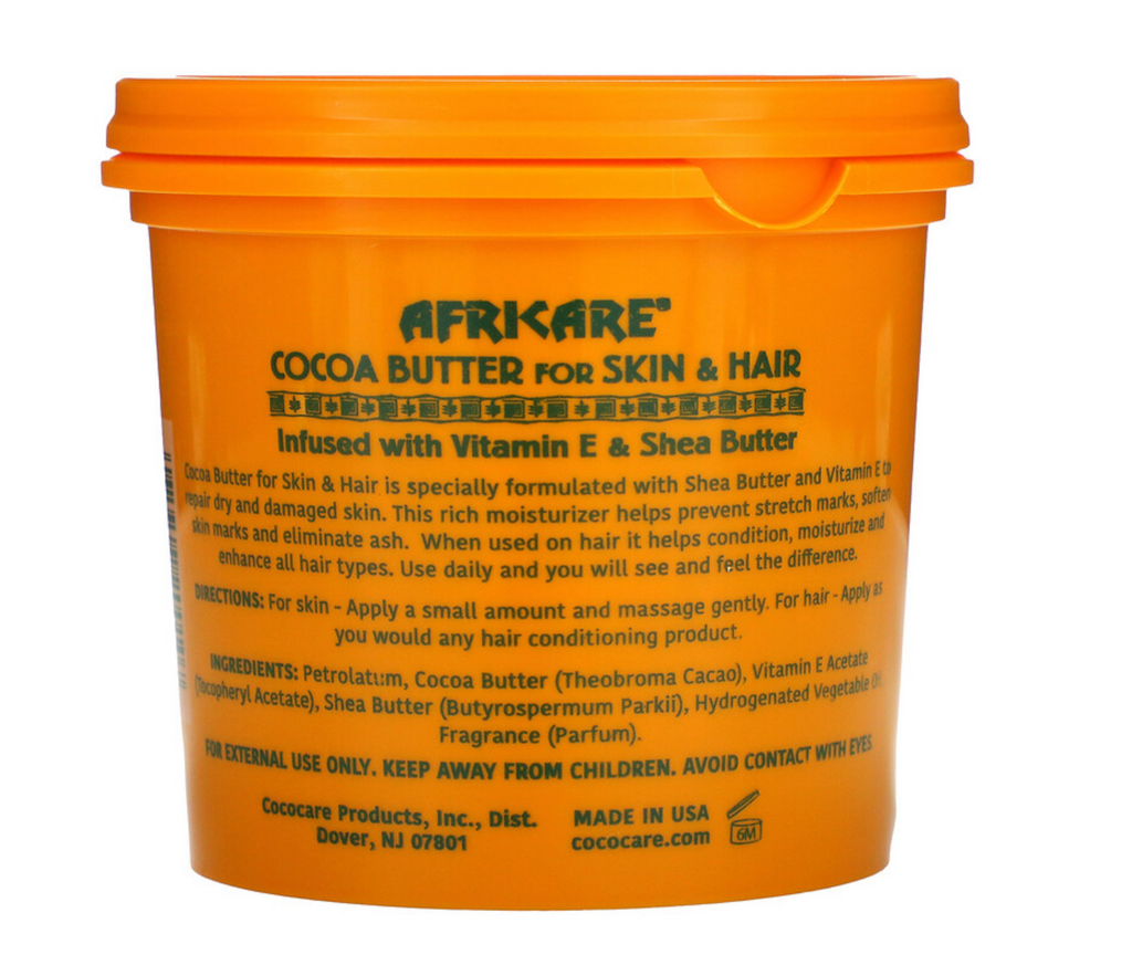 Cococare, Africare, Cocoa Butter For Skin & Hair  (297 g)  -Nourish Curly Hair