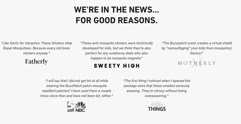 Reviews of BuzzPatch mosquito repellents. Buzz Patch. Reviews. Australia.