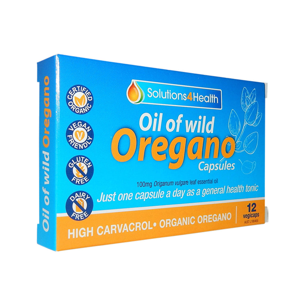 Certified Organic Oregano Essential Oil Capsules- Origanum vulgare- 1 a day
