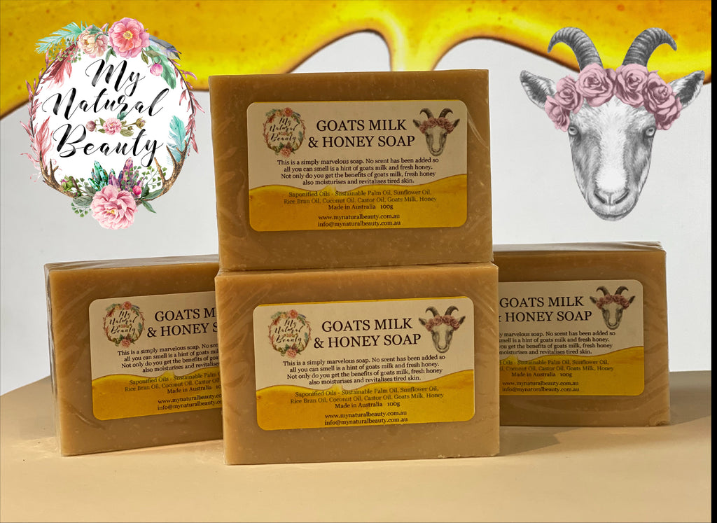 This is a simply marvellous soap. No scent has been added so all you can smell is a hint of goats milk and fresh honey. Not only do you get the benefits of goats milk, fresh honey also moisturises and revitalises tired skin.