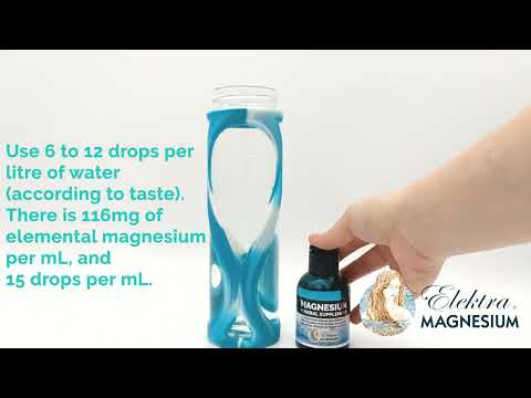 Magnesium Mineral Supplement for Drinking Water 100mL Brand: Elektra Magnesium. Buy Online Sydney Australia. Free Shipping over $60.00