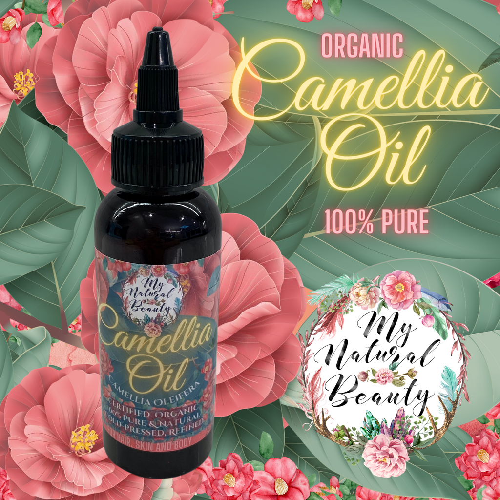 Camellia Oil- Certified Organic Camellia Oleifera Certified  Organic   I    100% Pure & Natural   I  Cold-Pressed, Refined  FOR HAIR, SKIN AND BODY  Camellia Oil is also known as: Camellia Tea Oil, Camellia (Seed) Oil (Tea Oil), Camellia Oil, Camellia Seed Oil, Camellia Tea Seed Oil and Camelia Tea Oil.