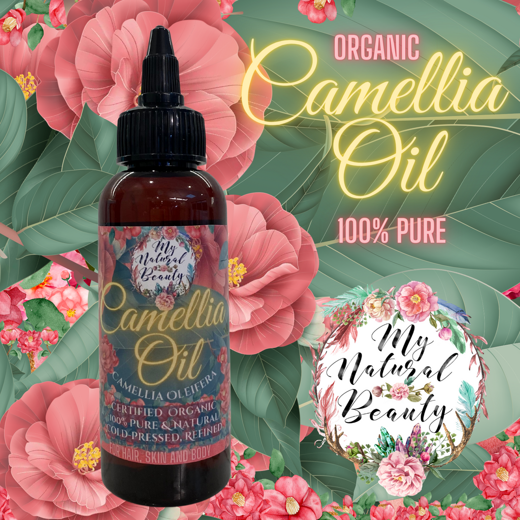 Camellia Oil- Certified Organic Camellia Oleifera Certified  Organic   I    100% Pure & Natural   I  Cold-Pressed, Refined  FOR HAIR, SKIN AND BODY  Camellia Oil is also known as: Camellia Tea Oil, Camellia (Seed) Oil (Tea Oil), Camellia Oil, Camellia Seed Oil, Camellia Tea Seed Oil and Camelia Tea Oil.