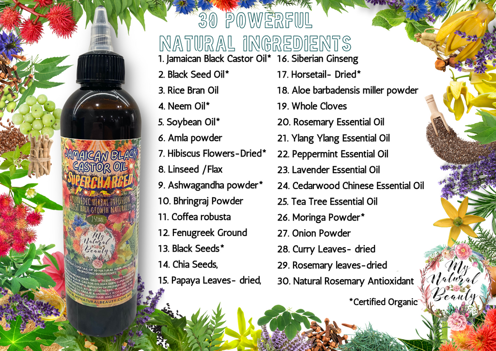 Jamaican Black Castor Oil SUPERCHARGED - Ayurvedic Herbal Infusion 250ml + FREE SCALP VITALISER BRUSH