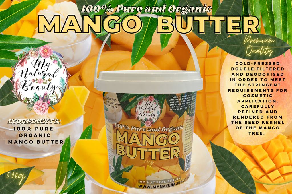 SOME WAYS YOU CAN USE MANGO BUTTER FOR HEALTHY HAIR   ·      You can use mango butter the same way you should shea or cocoa butter. Simply scoop a pea-sized dollop, rub it into your hands to soften and apply it to your hair.